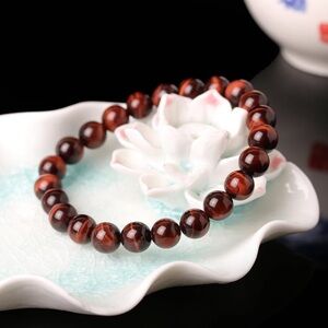 🆕New Red Tiger’s Eye 8mm Healing Gemstone Bracelet